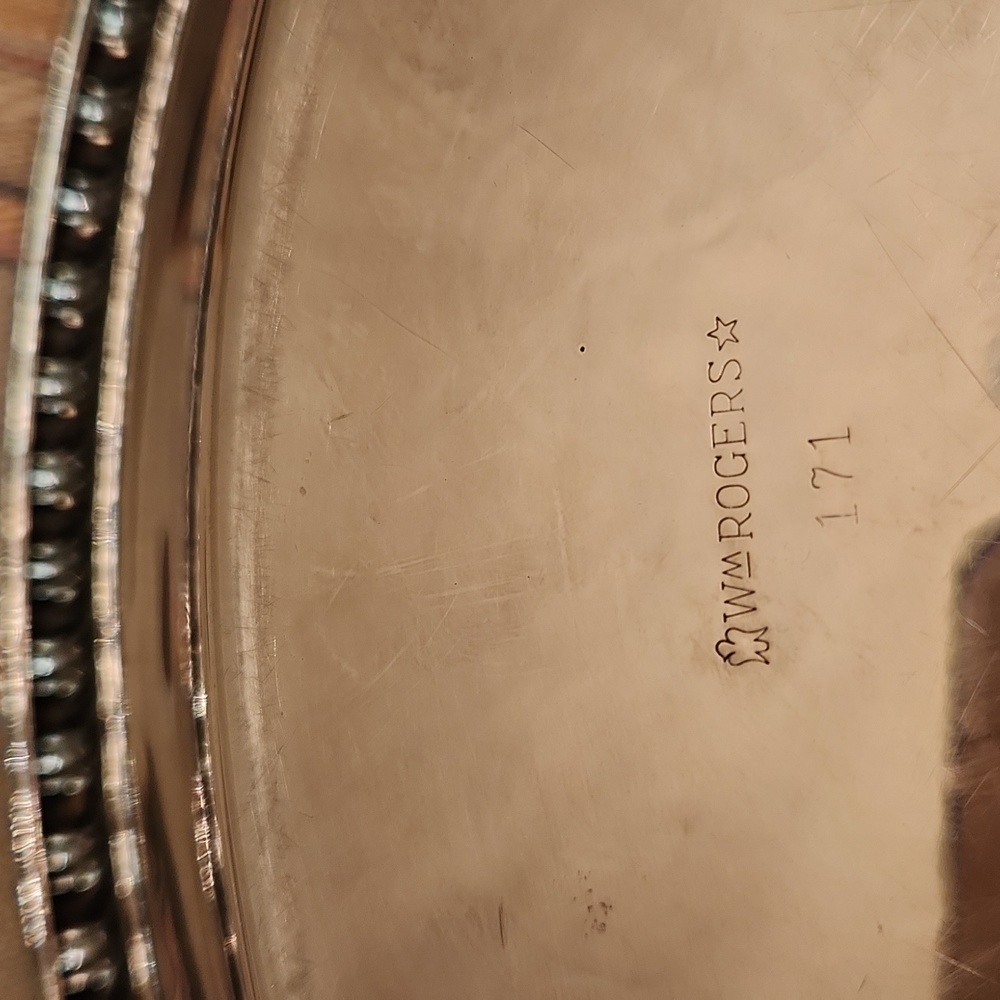 Silver serving tray - Picture 3 of 4